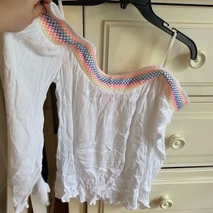 Never worn linen off the shoulder top